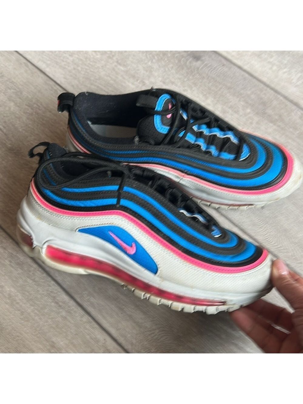 Nike air max 97 Multicolor pink blast Athletic Sneakers 6y women’s 7.5 - Picture 5 of 13